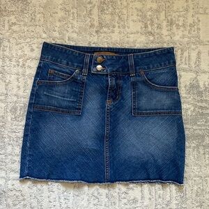 Denim mini skirt